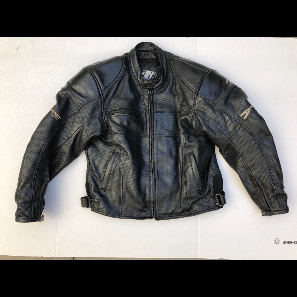 Joe Rocket leather motorcycle jacket